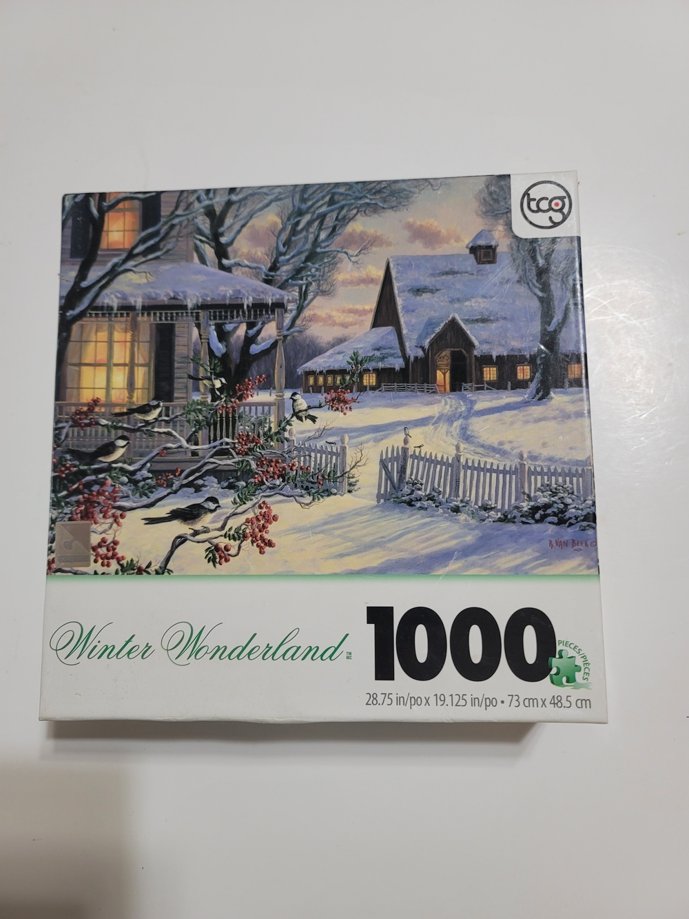 Winter Wonderland 1000-Piece Jigsaw Puzzle - Scenic Snowy Village